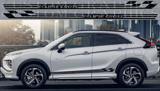 Vinyl Sticker Compatible with Mitsubishi Eclipse Cross Style Design