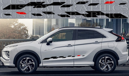Vinyl Sticker Compatible with Mitsubishi Eclipse Cross Figure Design