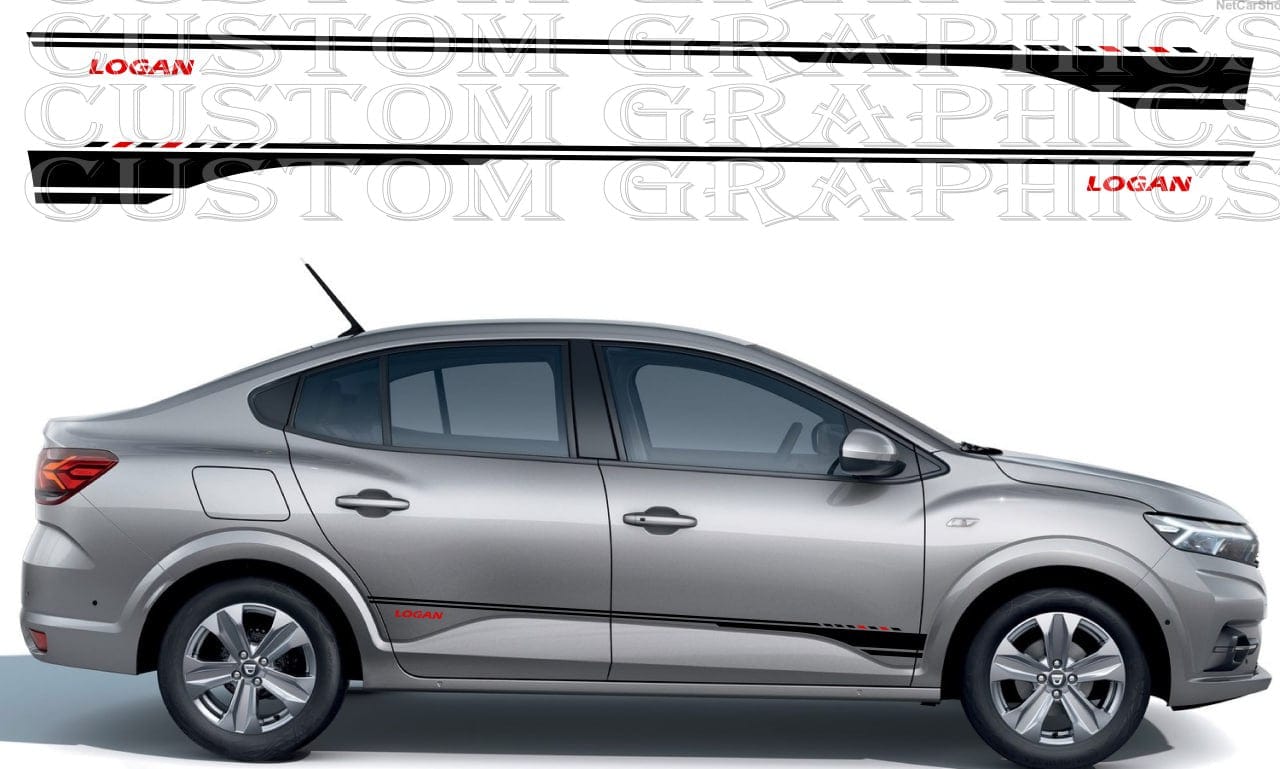 Tuning Door Design Stickers Compatible With Dacia Logan