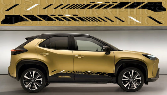 Premium Vinyl Sticker Compatible With Toyota Yaris New Design