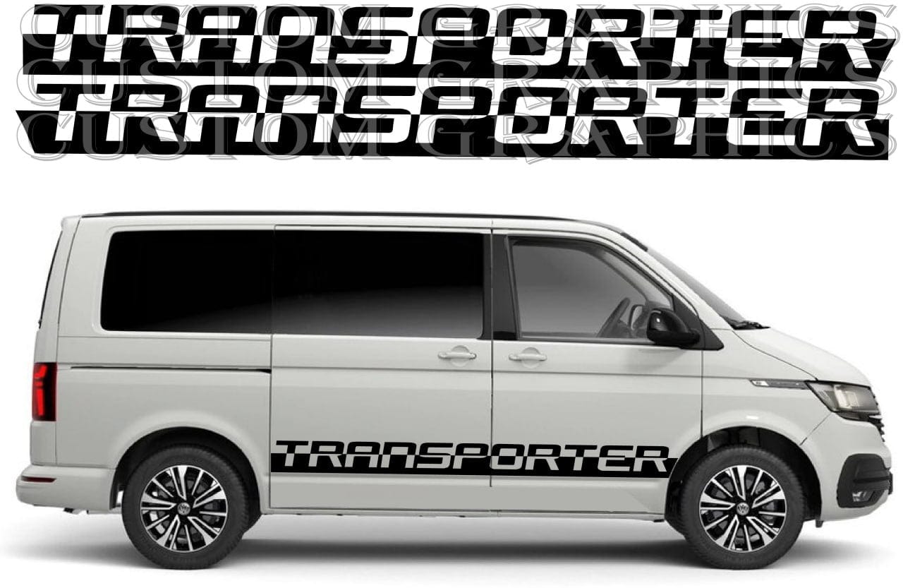 Autocollant en vinyle de qualité supérieure compatible avec le nouveau design du nom VW Transporter