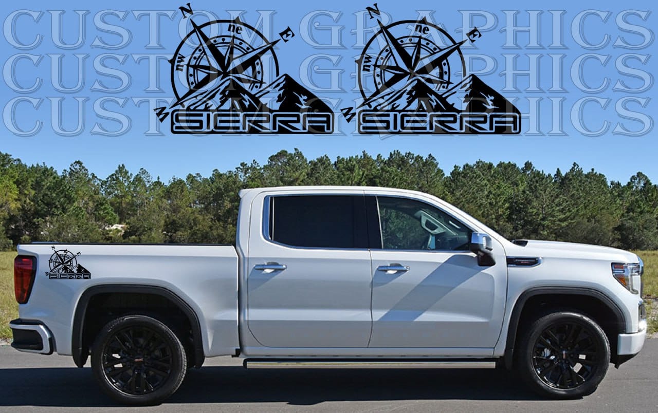 Premium Vinyl Sticker Compatible With GMC Sierra Compass Cabin Design