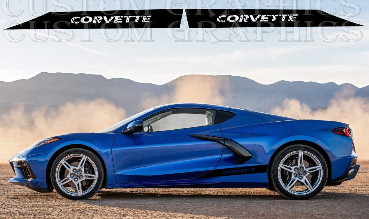 Nouvel autocollant haut de gamme compatible avec la conception unique de Chevrolet Corvette C8 Stingray 