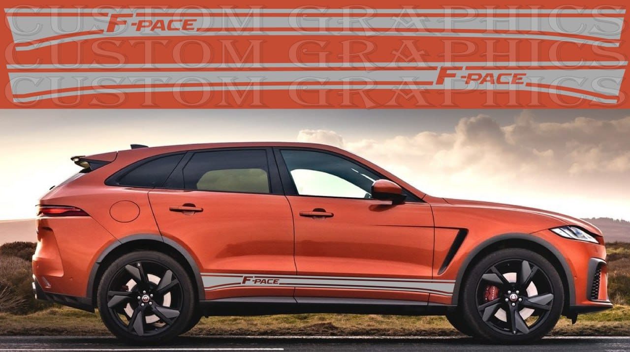 Autocollant Premium Compatible Avec Jaguar F Pace SVR Nouveau Design