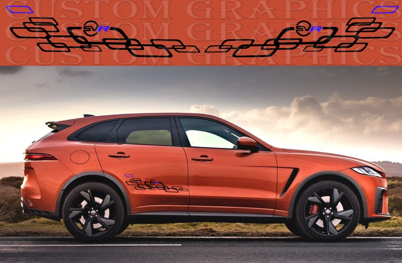 Autocollant Premium Compatible Avec Jaguar F Pace SVR Meilleur Design De Style
