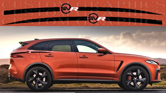 Autocollant Premium compatible avec le nouveau design de la ligne arrière de la Jaguar F Pace SVR