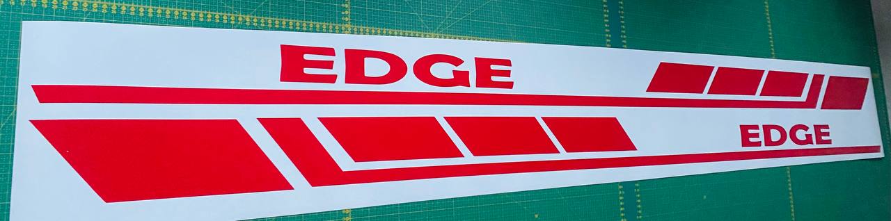 Premium Vinyl Stickers Compatible With Ford Edge Style Design Block Design