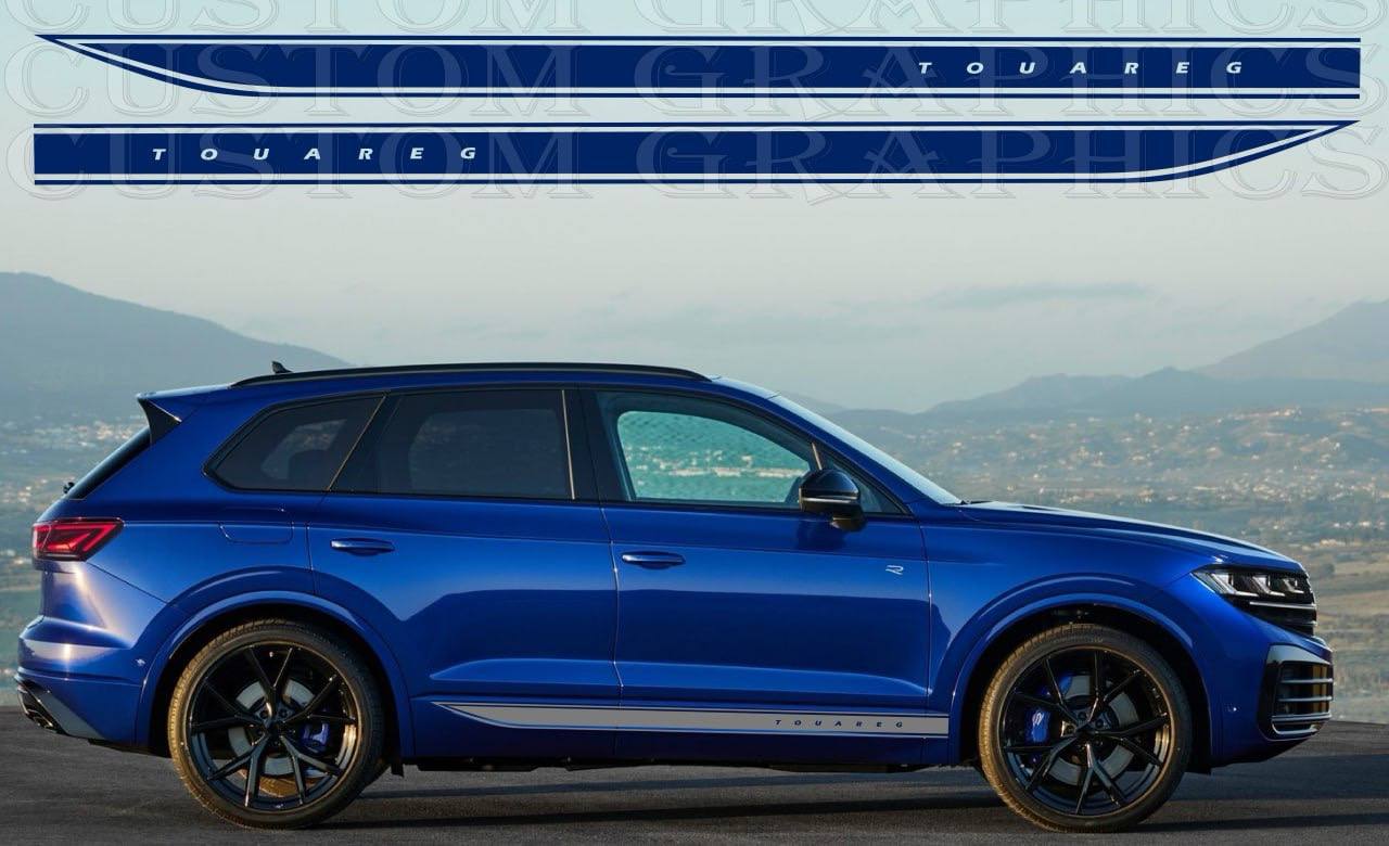 Perhaps the best door decals collection for Vw Touareg Premium Vinyl Sticker Compatible with Vw Touareg Classic Line Design