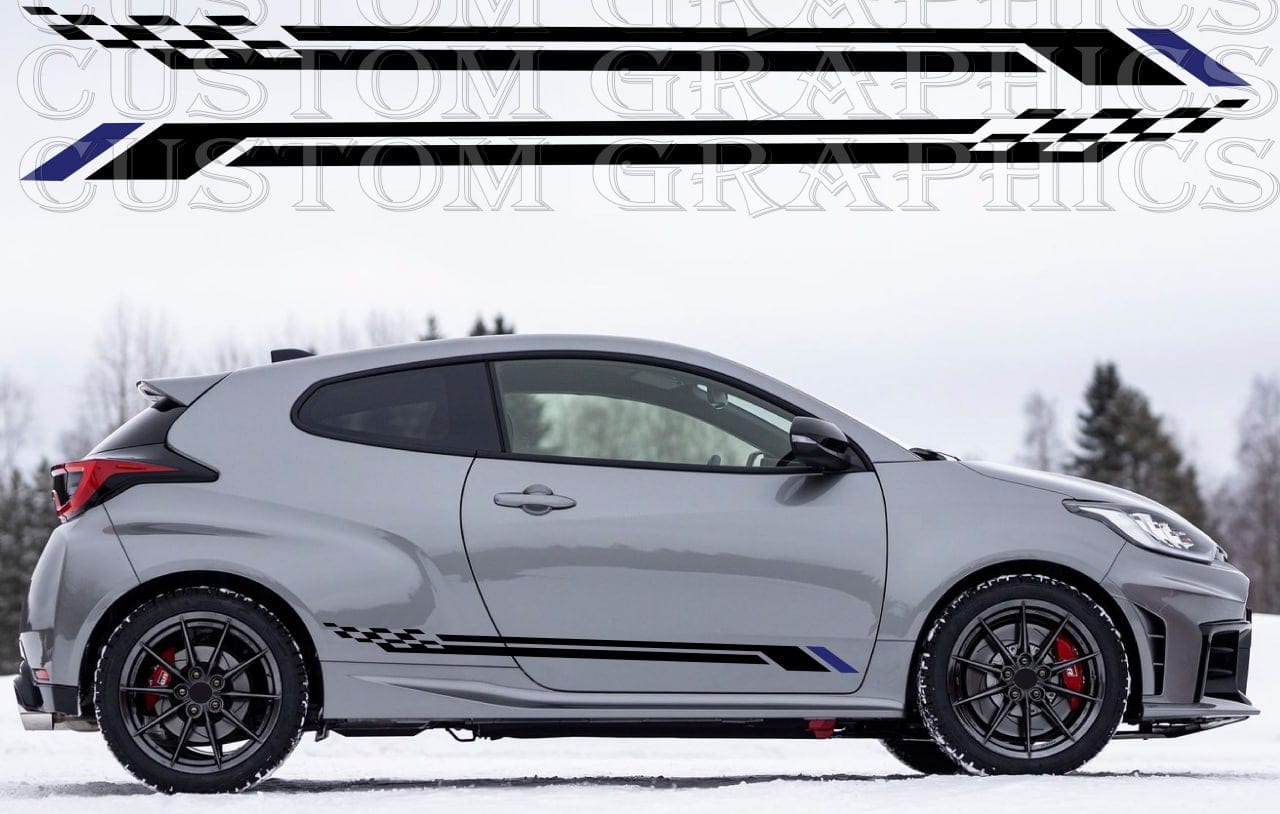 Premium quality sticker with a unique design, compatible with Yaris Perfect for enhancing the appearance of your vehicle with a new, stylish decal.