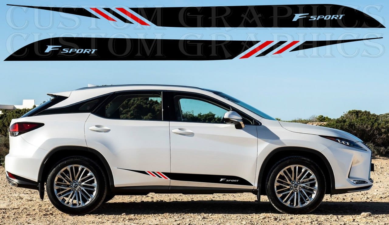 Premium Vinyl Stickers Compatible with Lexus RX350 Sticker Street Auto Stylish F sport Easy Application