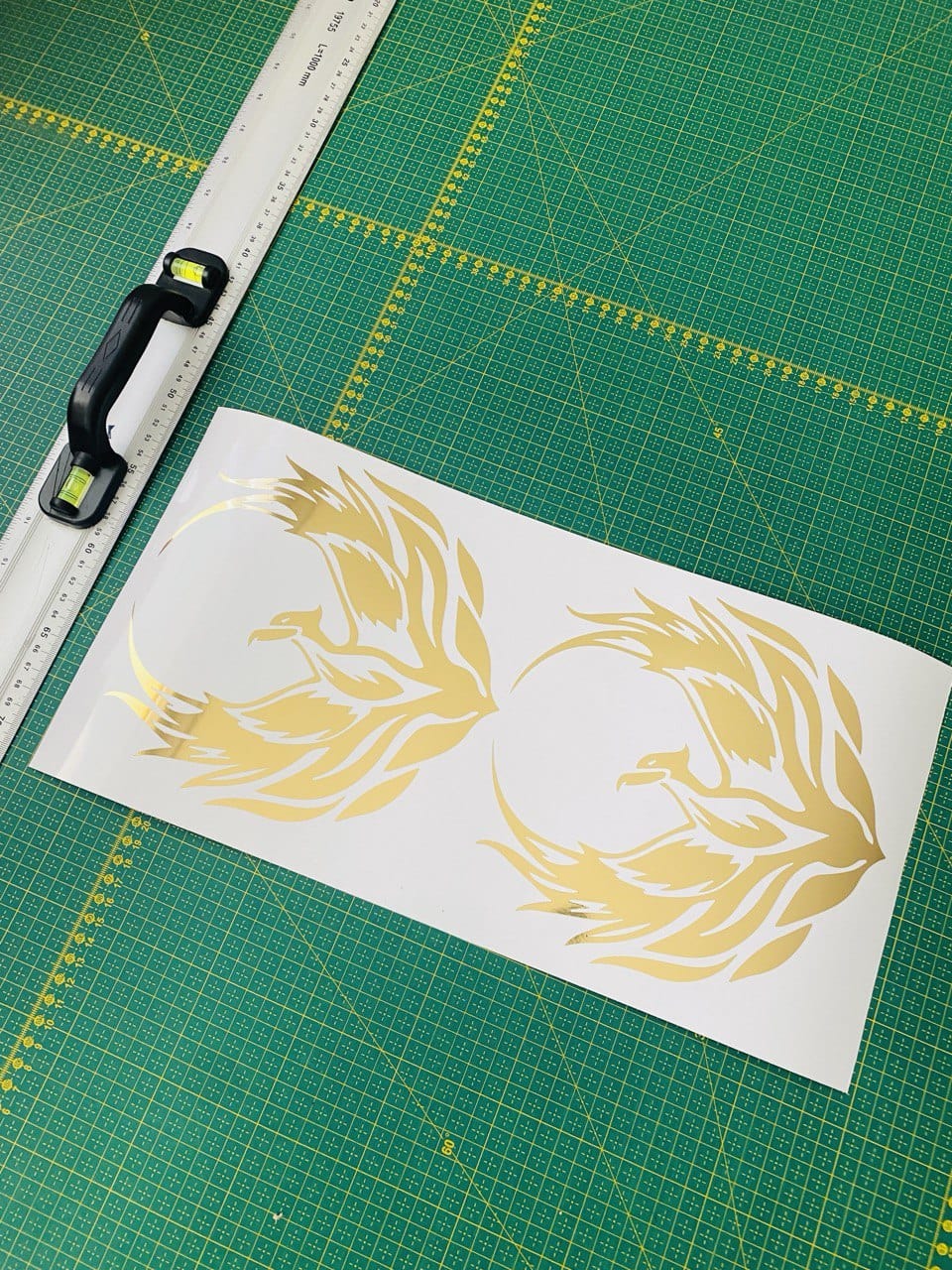 UNIVERSAL STICKERS "Phoenix" Design Graphic Stickers Any Car 8x8 inches