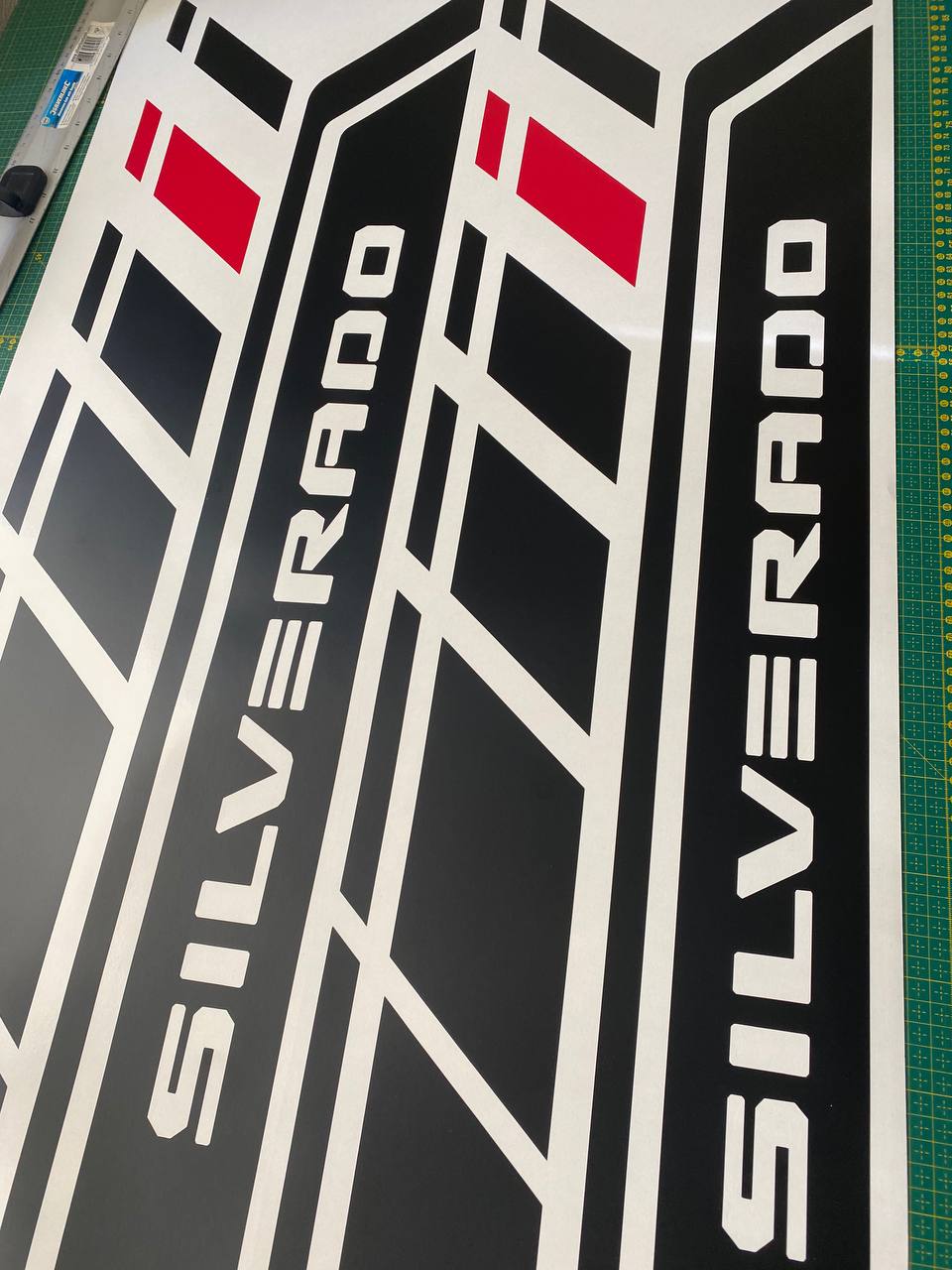 Premium Vinyl Sticker Compatible With Chevrolet Silverado ZR2 Name Line Design BFF