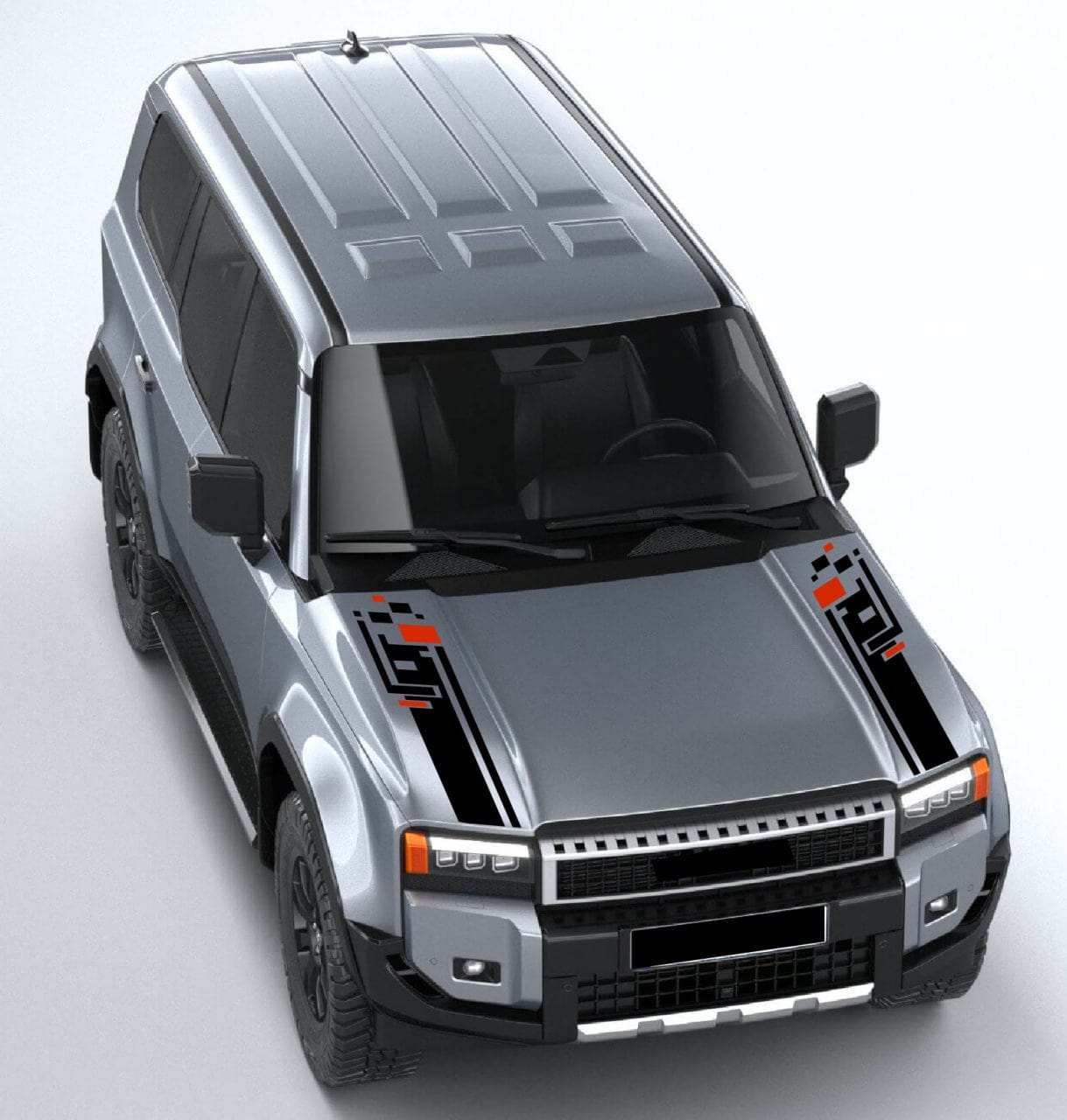 Premium Vinyl Sticker Compatible With Toyota Land Cruiser Sticker Street Auto