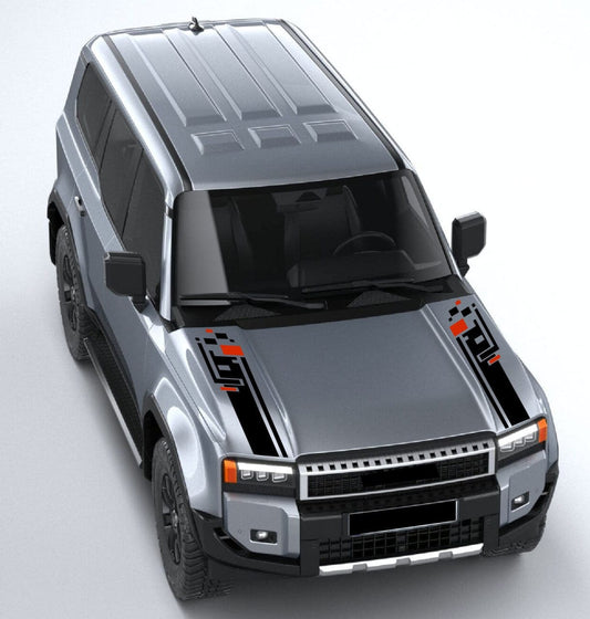 Premium Vinyl Sticker Compatible With Toyota Land Cruiser Sticker Street Auto