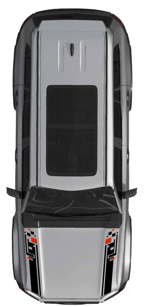 Premium Vinyl Sticker Compatible With Toyota Land Cruiser Sticker Street Auto