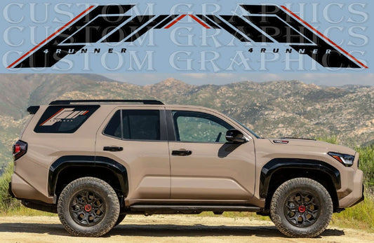 Premium window Sticker Compatible With Toyota 4Runner Line design
