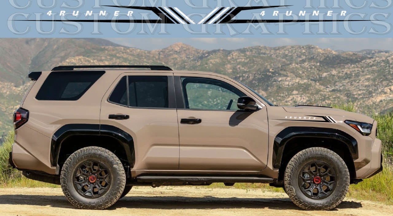 Premium Sticker Compatible With Toyota 4Runner Trailhunter Personalized Design