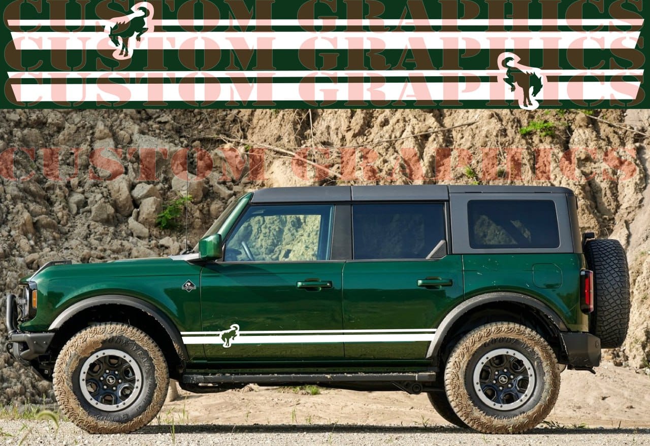 Premium Stickers Decals New Design Compatible With Ford Bronco