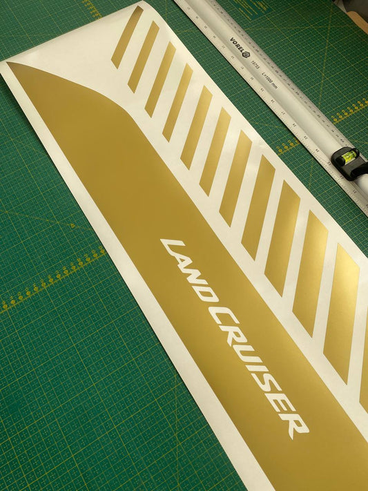 Premium Vinyl Sticker Compatible With Toyota Land Cruiser Best Design