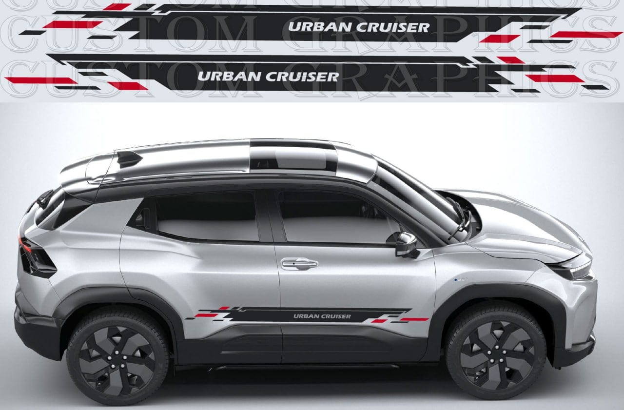 Premium Stickers Compatible with Toyota Urban Cruiser Unique line