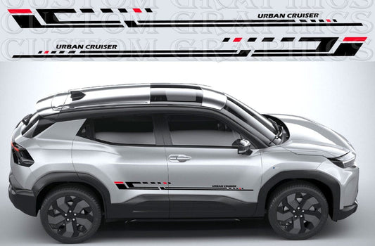 Premium Stickers Compatible with Toyota Urban Cruiser Figure line