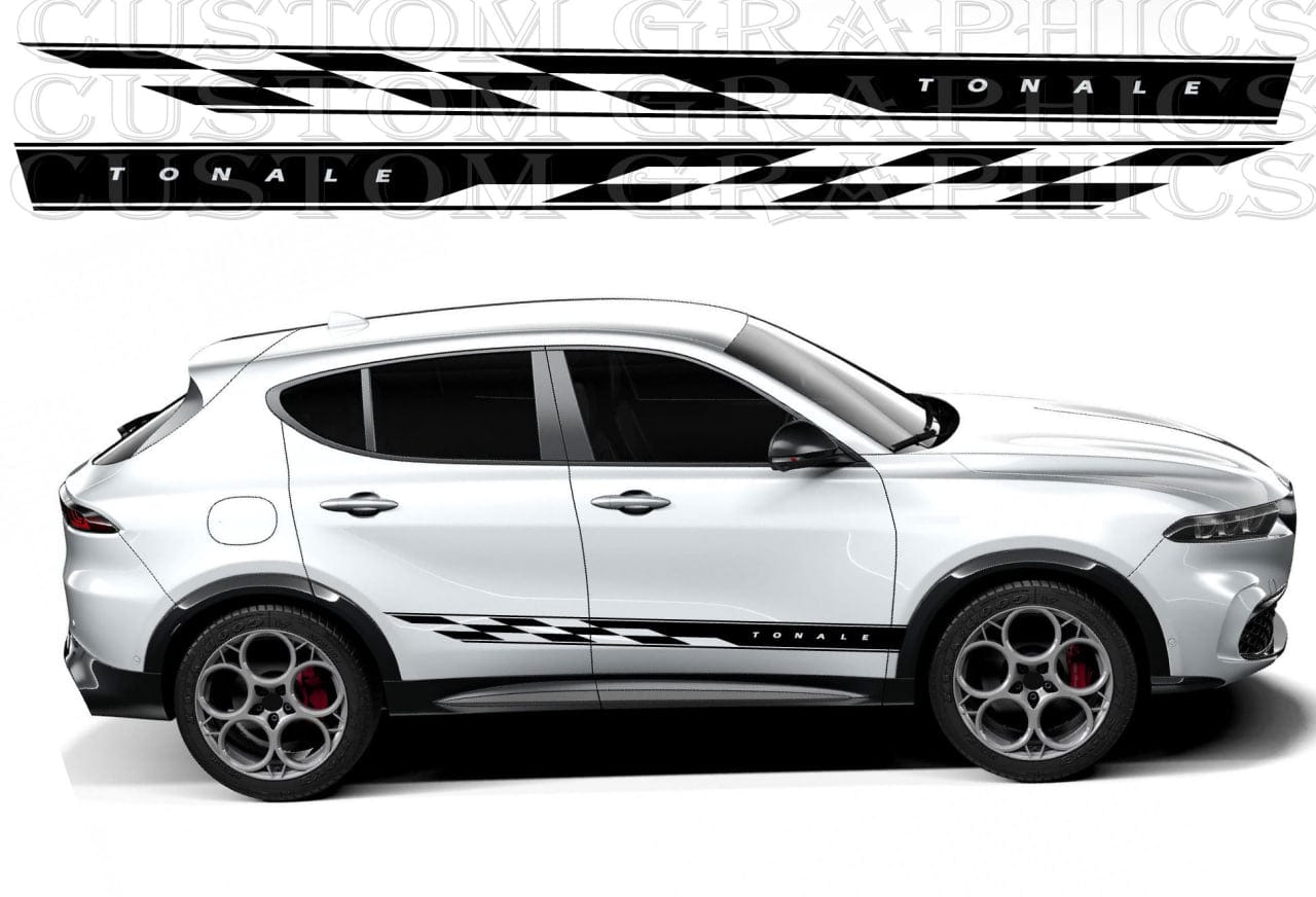 Premium Quality Stickers Compatible with Alfa Romeo Tonale New Design