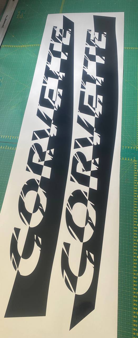 Stickers Compatible With Chevrolet Corvette Z06 Best Unique Design Graphics carbon-look