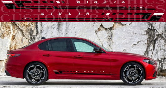 Premium Stickers Compatible with Alfa Romeo Giulia Style decals