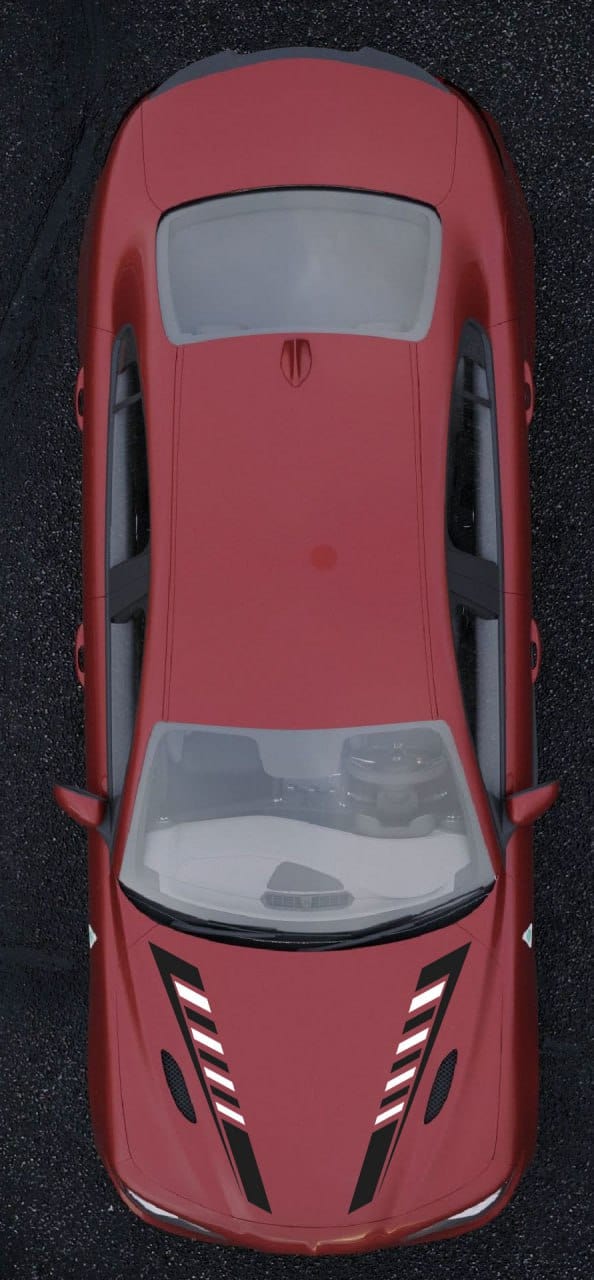 Premium Hood Stickers Compatible with Alfa Romeo Giulia vinyl decals