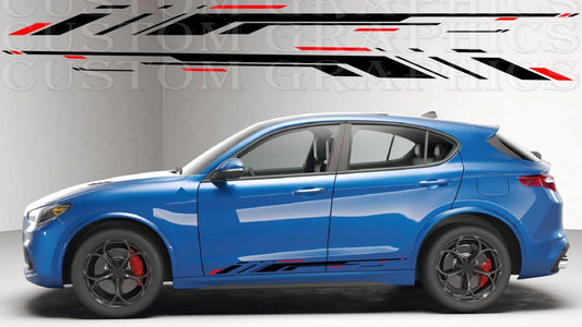 Premium Quality stickers work with Alfa Romeo Stelvio line Graphics