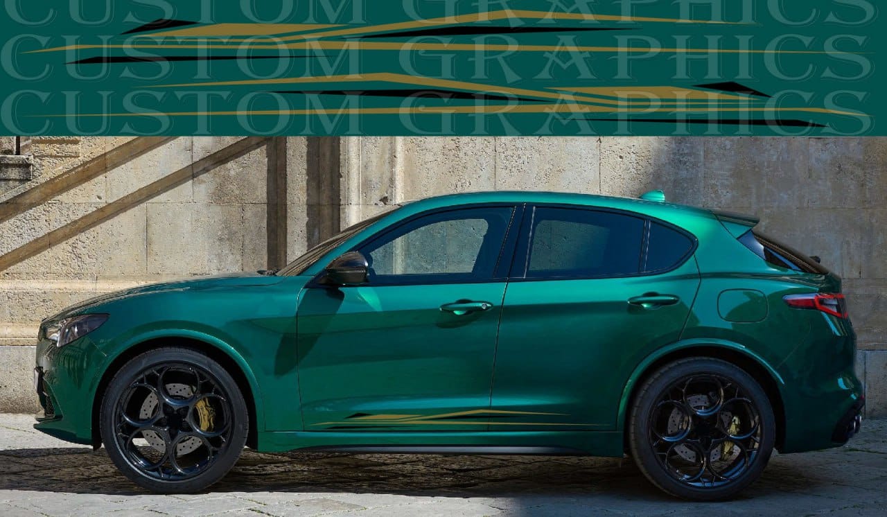 Premium Quality stickers work with Alfa Romeo Stelvio New line Graphics