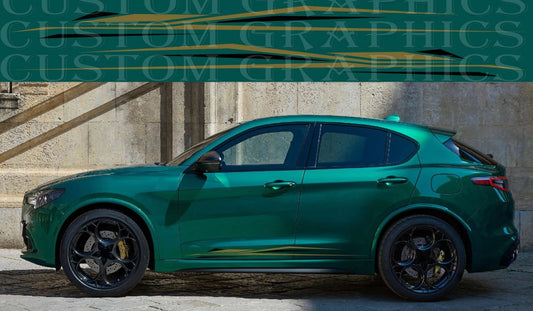 Premium Quality stickers work with Alfa Romeo Stelvio New line Graphics