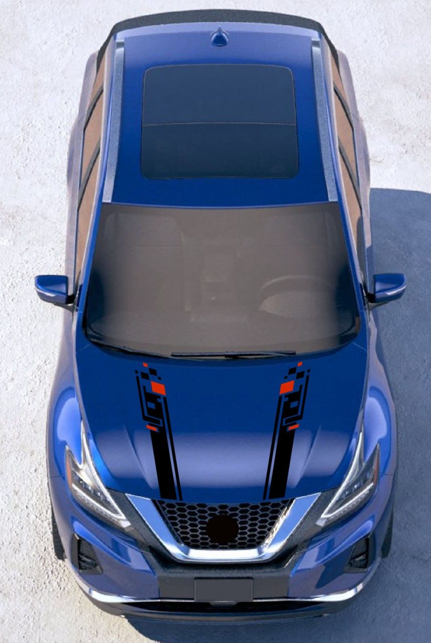 Premium Hood Stickers Nissan Murano – New Unique Style Custom Design