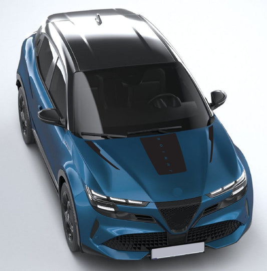 Premium Stickers Compatible with Alfa Romeo Junior New Hood Design