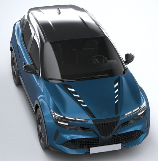 Custom Hood Stickers for Alfa Romeo Junior – New Premium Hood Vinyl Graphics