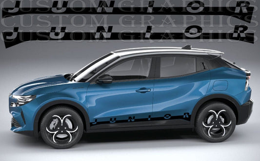 Stickers Compatible with Alfa Romeo Junior Name line Graphics