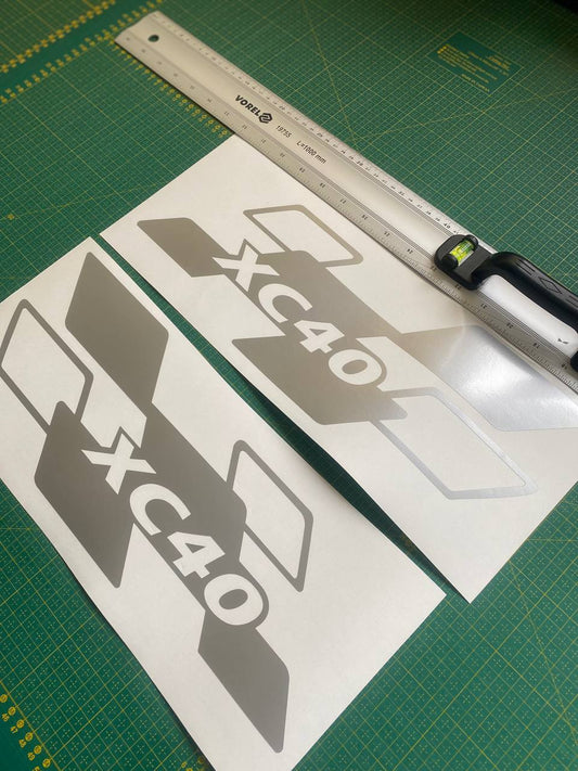 Premium Vinyl Sticker Racing Stripes Compatible With Volvo XC40 Rear Design