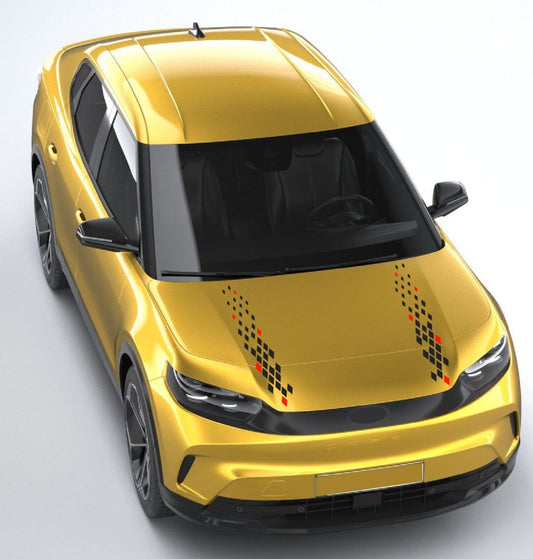 Ford Capri Hood Line Striping Kit – Weatherproof Vinyl Stickers