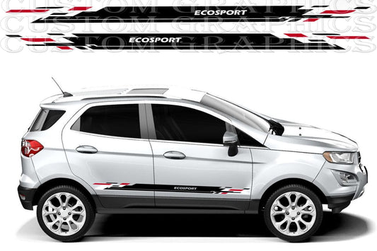 EcoSport with rugged side panel graphic kit installed
