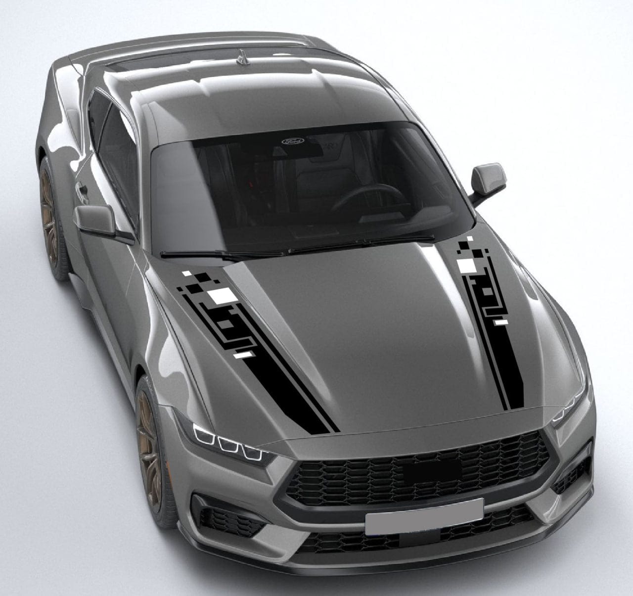 Custom Vinyl Stickers for Mustang – Unique Stripe Design