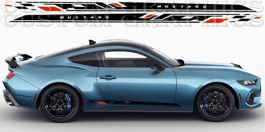 Premium Vinyl Stickers Car Stripes for Ford Mustang – Unique Design