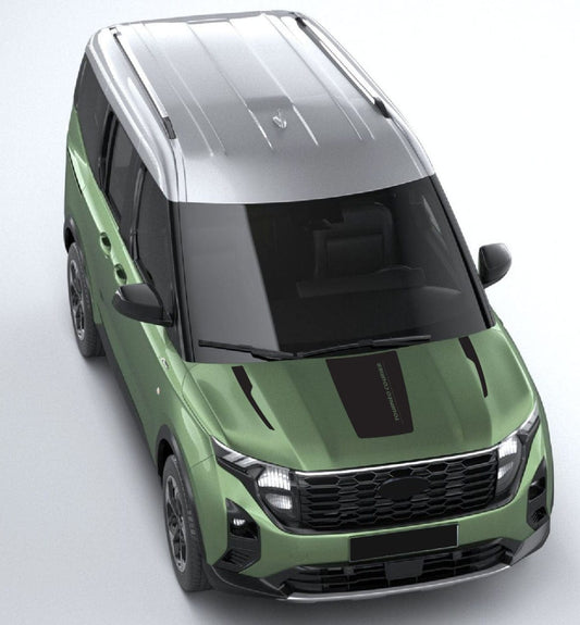 Graphic design inspired by motion on Tourneo Courier body