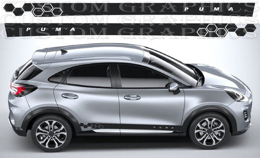 Premium Stripe Decals Package for Ford Puma Body Honey line