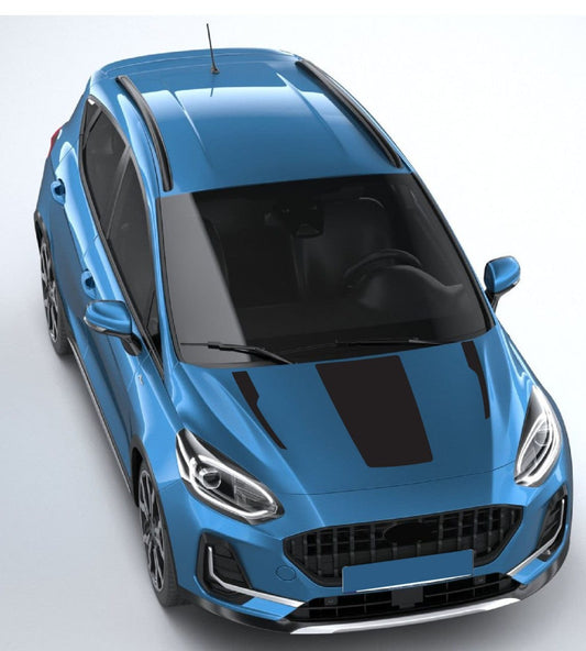 Custom Hood Vinyl Decals for Ford Fiesta Hatchback