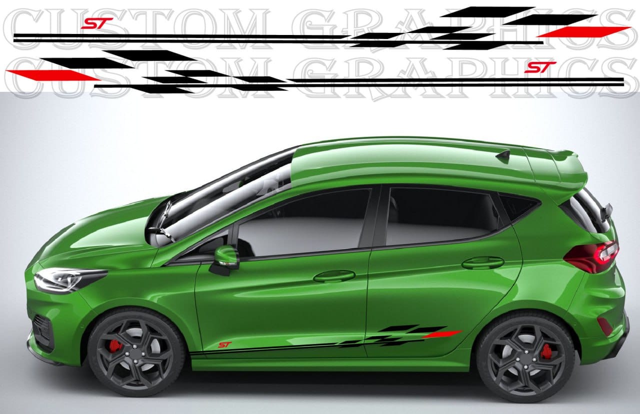 Weatherproof Decals for Ford Fiesta Hatchback