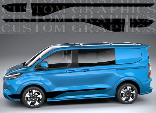 Rear vinyl decals for Ford Transit van – custom graphics