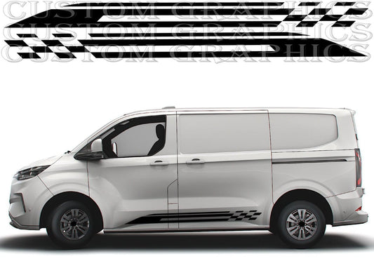 Black emblem overlay kit for Ford Transit van
