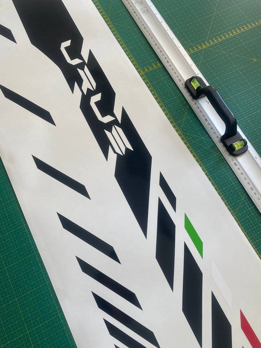 Premium Vinyl Sticker Compatible With Lamborghini Urus Best Line Italian Flag Design