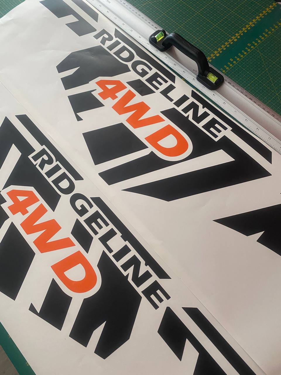 Stickers Compatible With Honda Ridgeline Rear 4WD Design Vinyl Decal