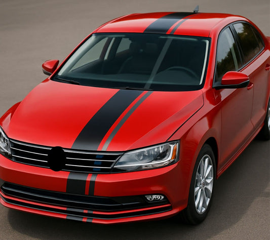 Stickers Compatible With VW PASSAT New Full Line Design Hood Roof Trunk